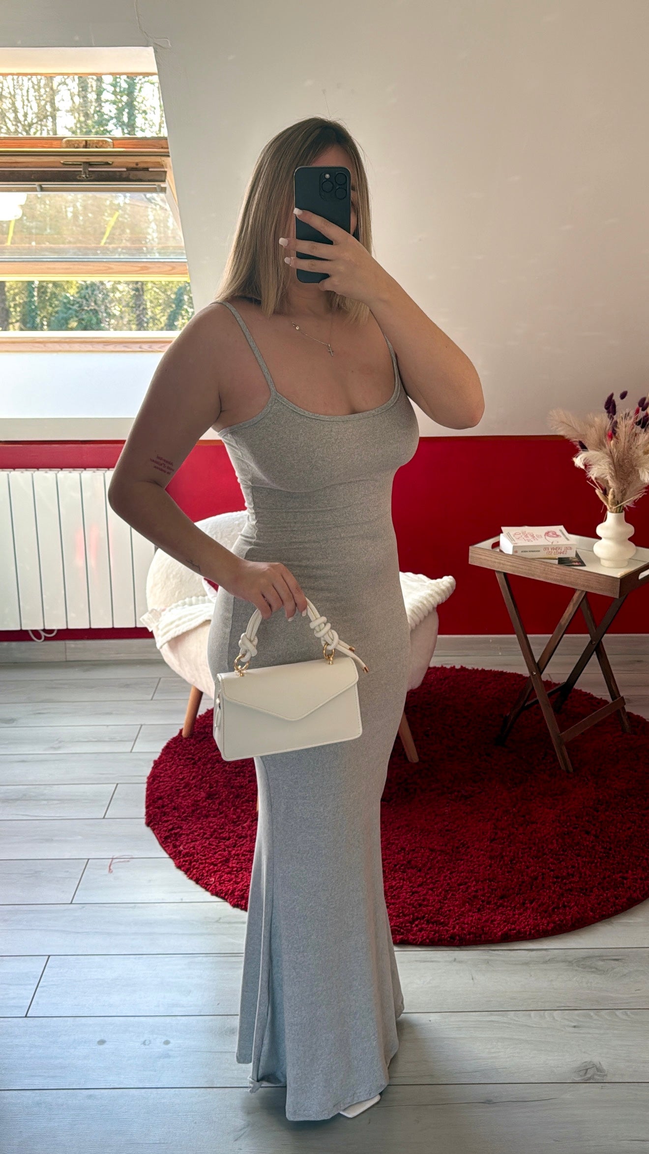 ROBE GRISE - MaisonKLLY