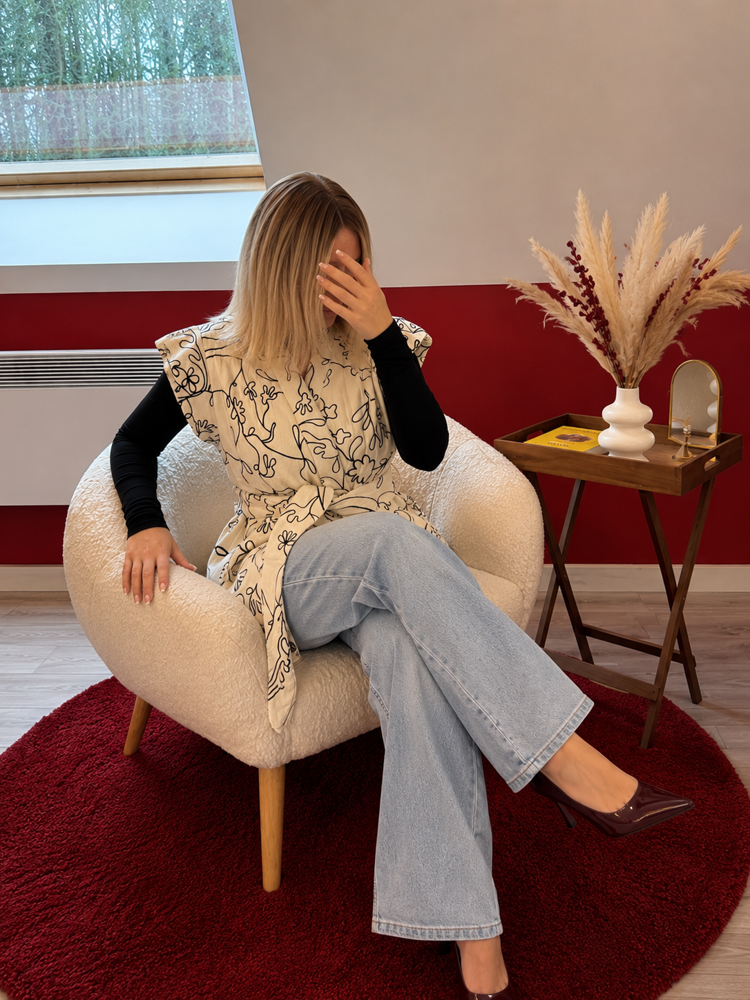 KIMONO SANS MANCHE BRODÉ - MaisonKLLY