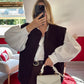 VESTE MOUMOUTE SANS MANCHE NOIR - MaisonKLLY