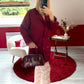 BLAZER OVERSIZE BORDEAUX - MaisonKLLY