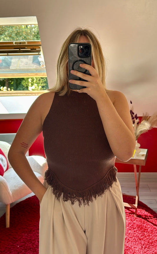 TOP FROUFROU CHOCOLAT - MaisonKLLY