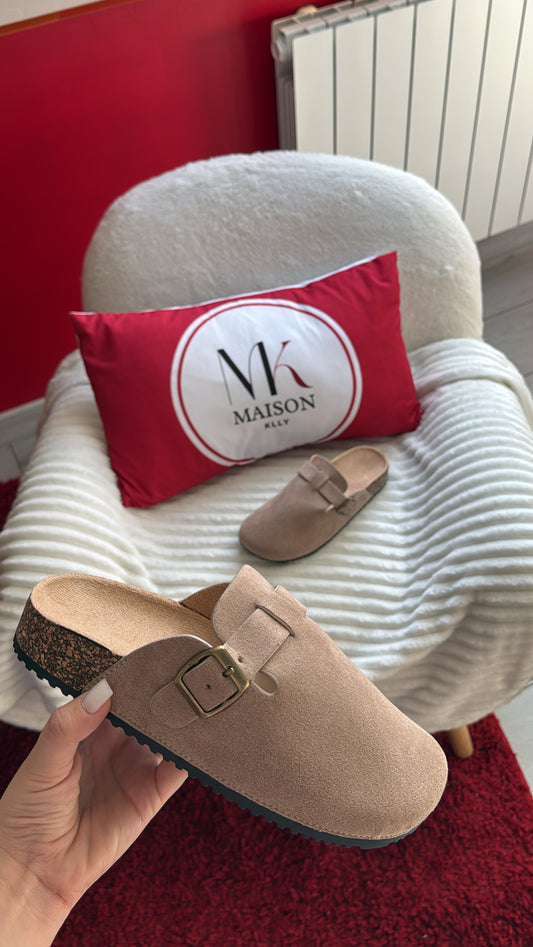 MULES ÉTÉ TAUPE - MaisonKLLY