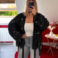 KIMONO SEQUIN PORTEFEUILLE NOIR - MaisonKLLY