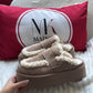 MULES FOURRÉES TAUPE