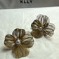 BOUCLES D’OREILLES OR FLEUR - MaisonKLLY