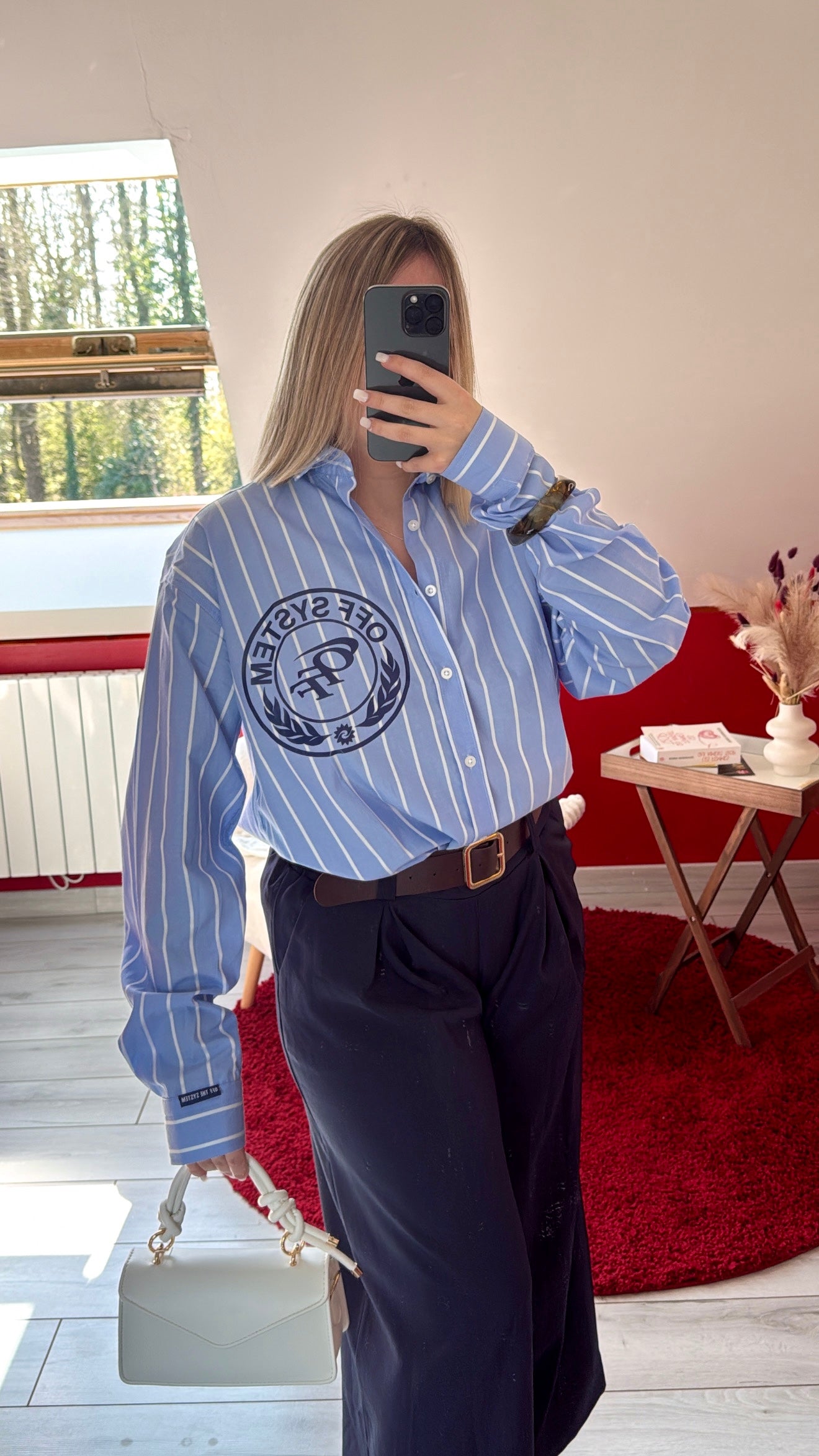 CHEMISE RAYURE BLEU - MaisonKLLY