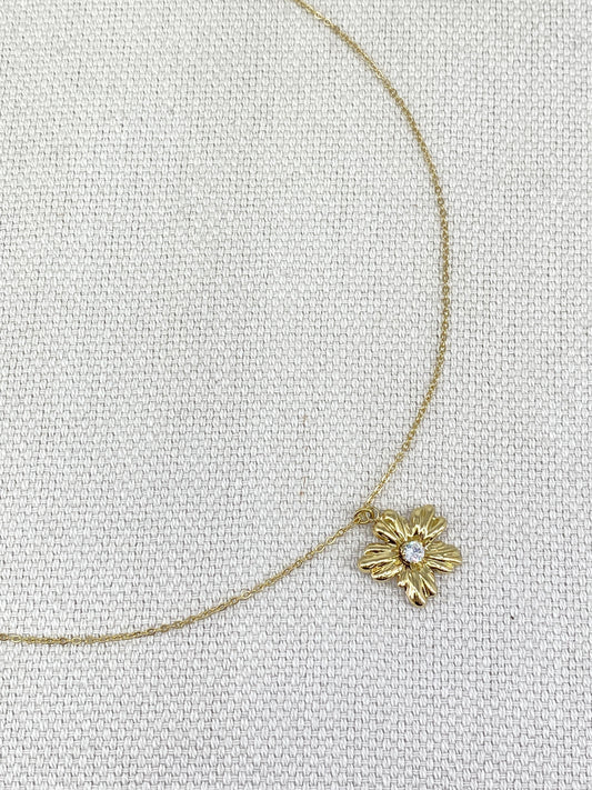 COLLIER FLEUR OR - MaisonKLLY
