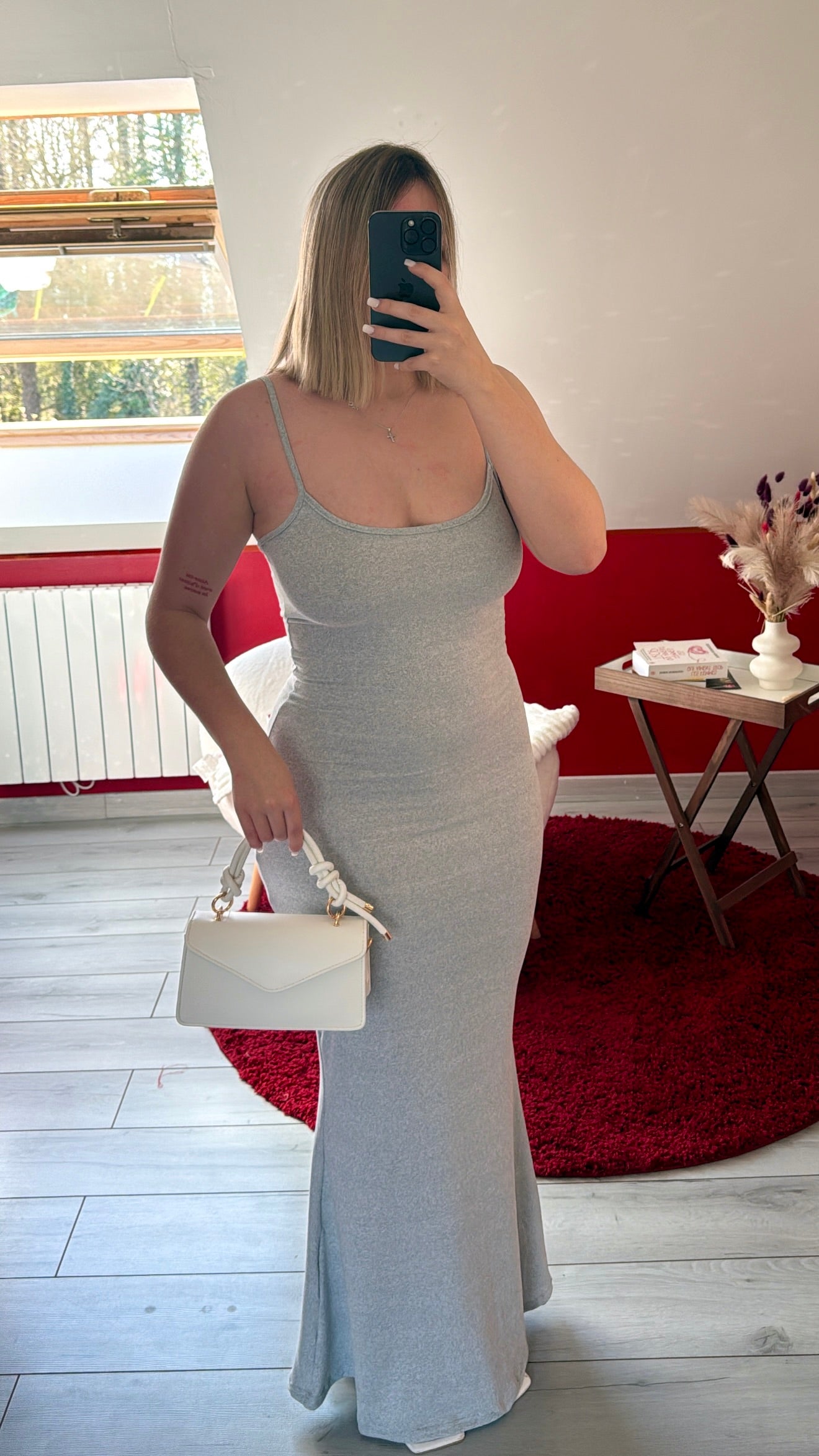 ROBE GRISE - MaisonKLLY