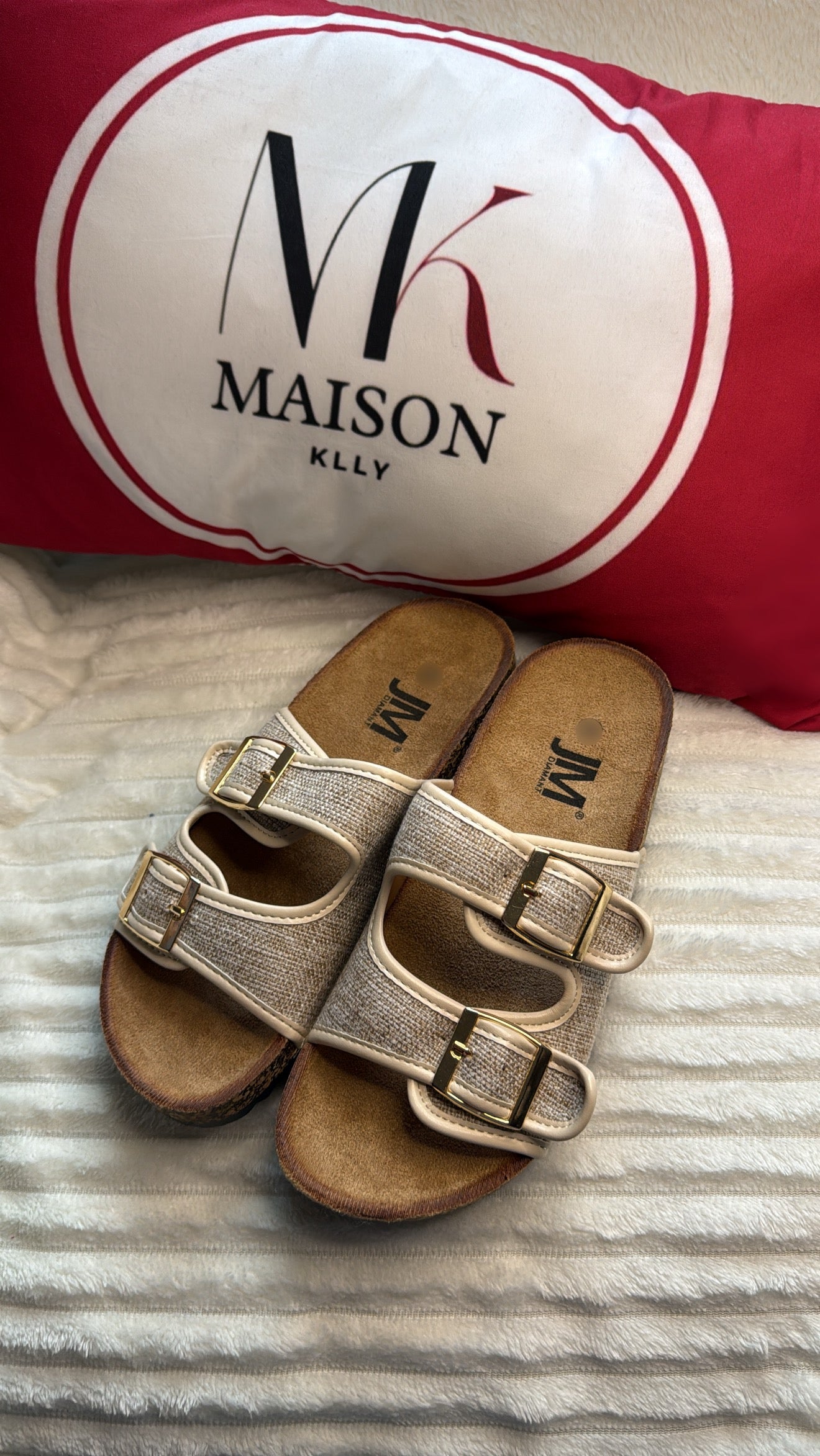 CLAQUETTES BONNA BEIGE - MaisonKLLY