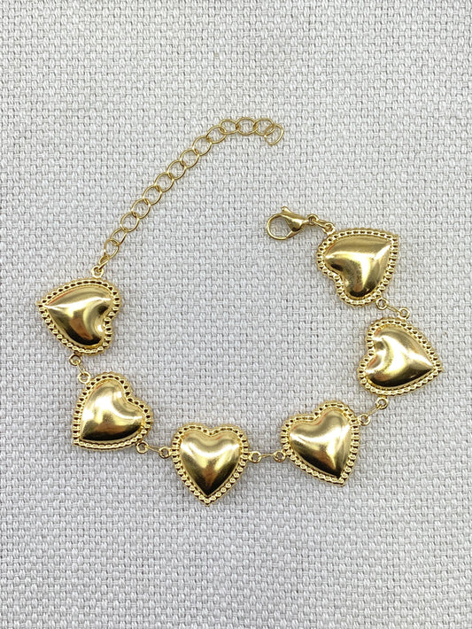 BRACELET OR CŒUR - MaisonKLLY