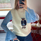 PULL SANS MANCHE OURS BEIGE - MaisonKLLY