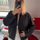 GILET NOIR EN COTON - MaisonKLLY
