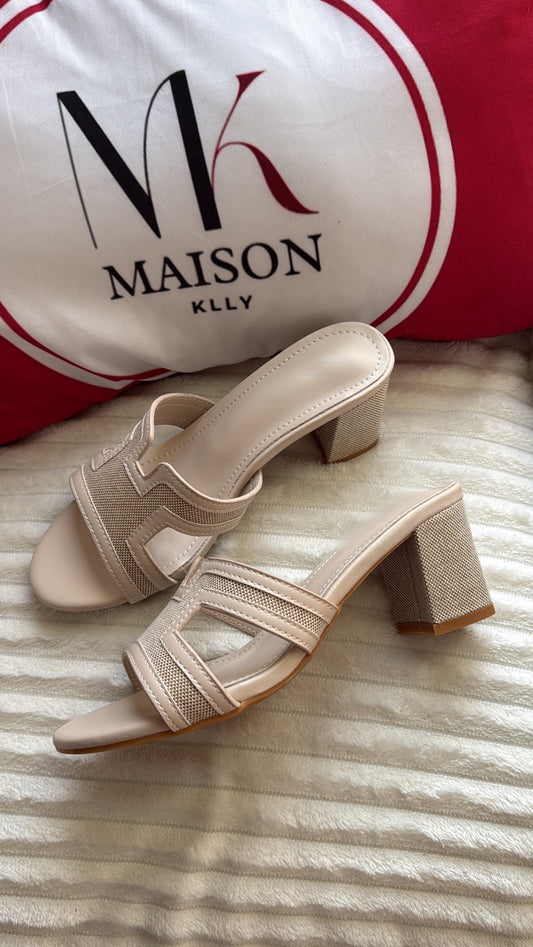 TALONS MONIQUA BEIGE - MaisonKLLY