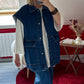 VESTE SANS MANCHE JEANS - MaisonKLLY