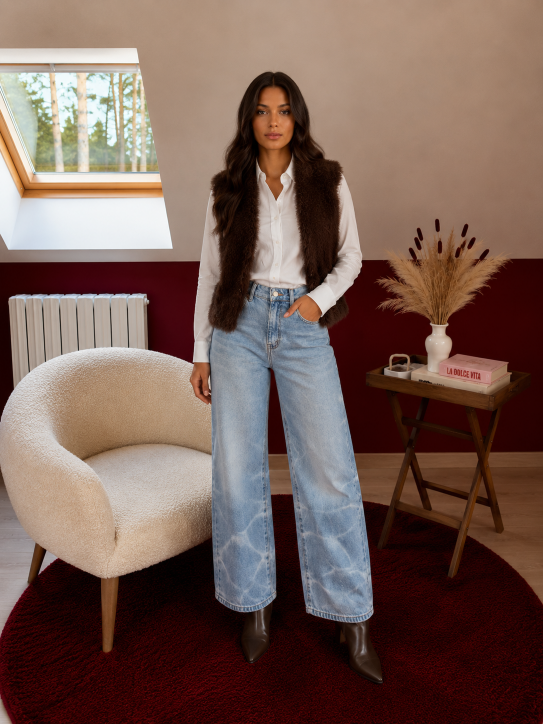 JEANS BALLOON DÉLAVÉ