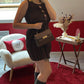 ROBE EN MAILLE CHOCOLAT