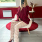 PANTALON EN DENTELLE BEIGE - MaisonKLLY