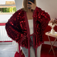 KIMONO SEQUIN PORTEFEUILLE BORDEAUX - MaisonKLLY