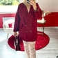 BLAZER OVERSIZE BORDEAUX - MaisonKLLY