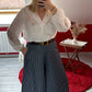 PANTALON RAYÉ LARGE - MaisonKLLY