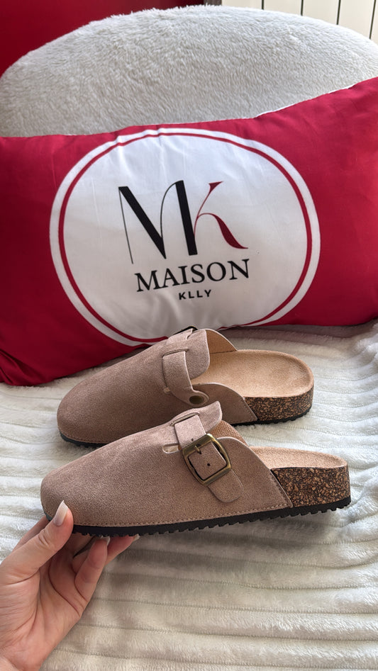 MULES ÉTÉ TAUPE - MaisonKLLY