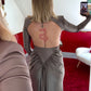 ROBE DOS NU SATIN TAUPE
