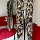 ÉCHARPE EN LAINE IMPRIMÉ FLEURS NOIR - MaisonKLLY