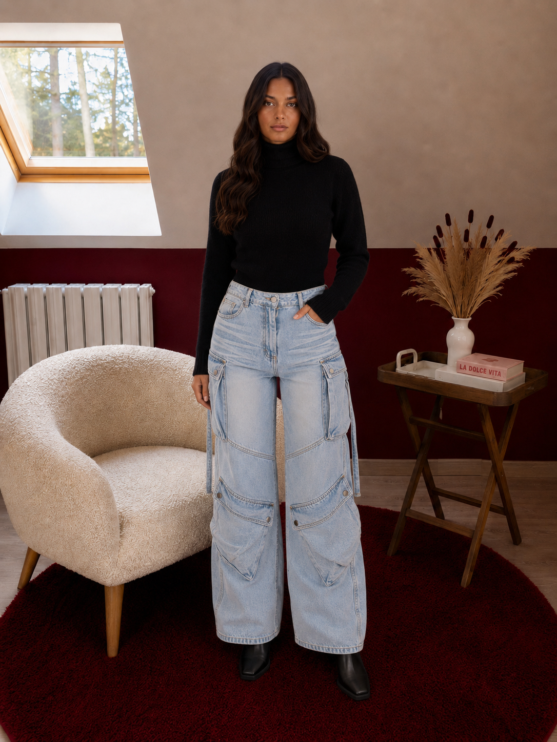 JEANS BAGGY POCHE