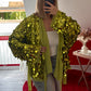 KIMONO SEQUIN PORTEFEUILLE VERT - MaisonKLLY