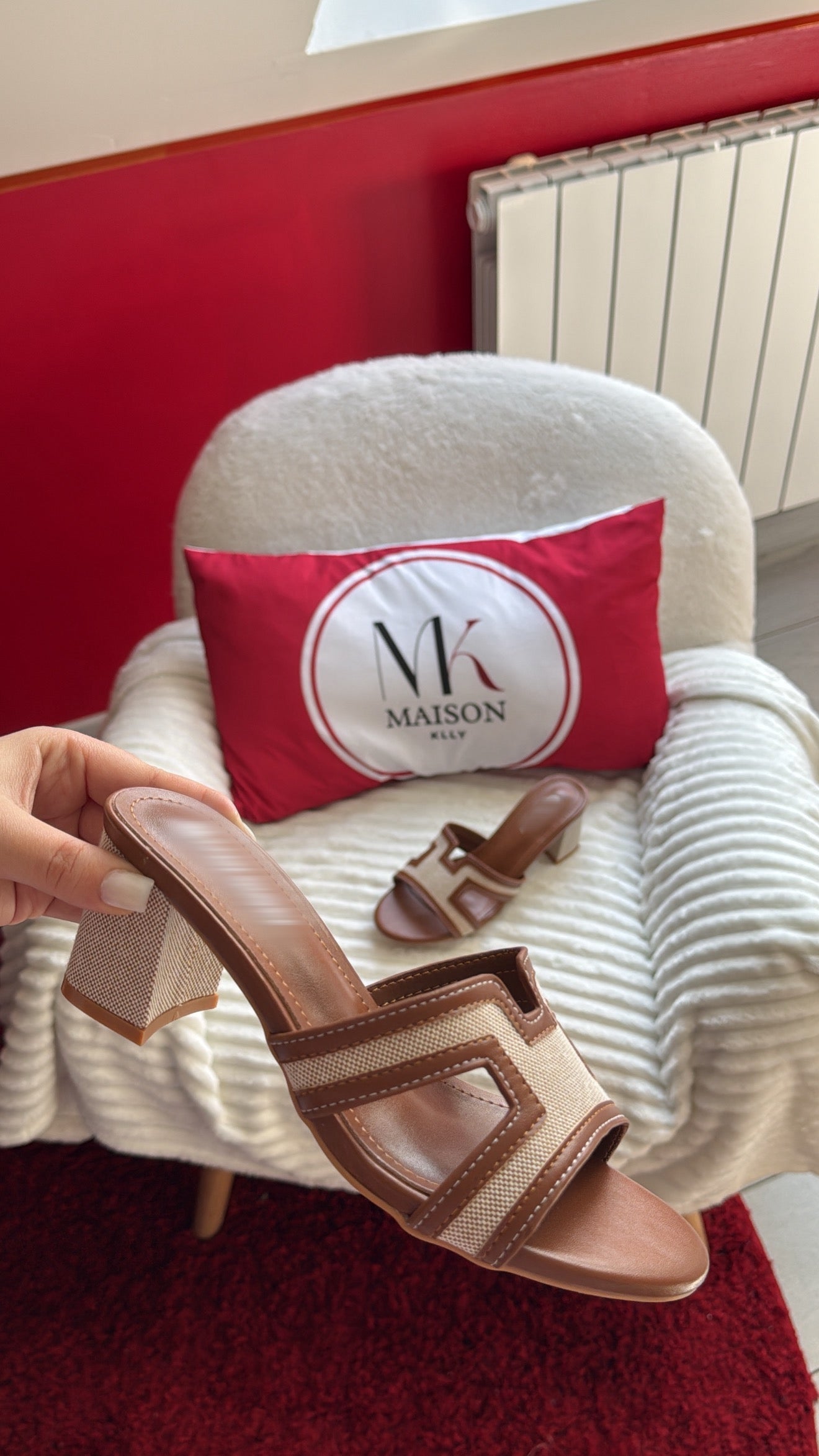 TALONS MONIQUA CAMEL - MaisonKLLY