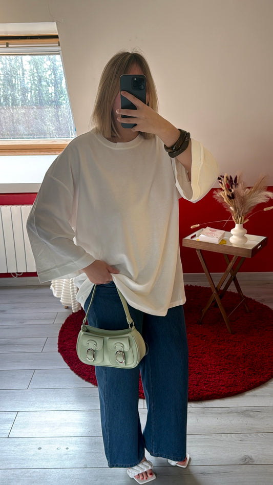 TUNIQUE COTON BLANC - MaisonKLLY