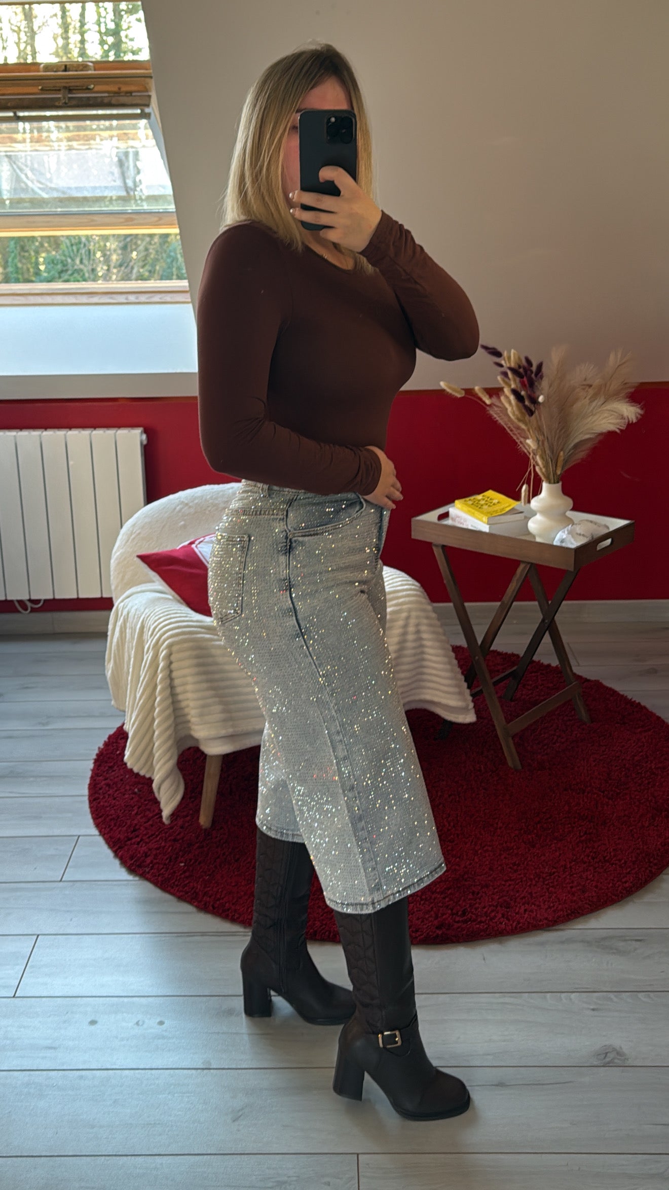 BERMUDAS JEANS À PAILLETTE - MaisonKLLY