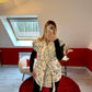 VESTE SANS MANCHE BRODÉ BLANC - MaisonKLLY