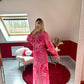 ROBE FLEURS ROSE - MaisonKLLY