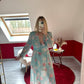 ROBE FLEURS BLEU - MaisonKLLY