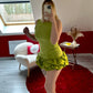 ROBE COMBI-SHORT VERTE - MaisonKLLY