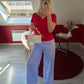 PANTALON CŒUR BLEU - MaisonKLLY