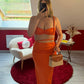 ENSEMBLE TRESSE ORANGE - MaisonKLLY
