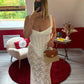 ENSEMBLE CORSET DENTELLE BLANC - MaisonKLLY