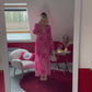 ROBE FLEURS ROSE