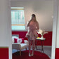 ROBE COMBI-SHORT ROSE